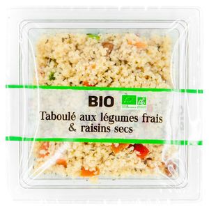 Taboulé légumes frais et raisins secs Bio 200g