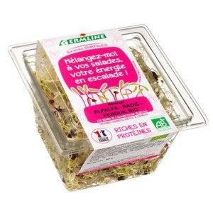 GRAINES GERMEES Alfalfa - Radis - Fenouil  60G
