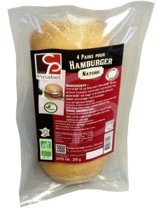 4 PAINS HAMBURGER NATURES 250 g Pinabel BIO