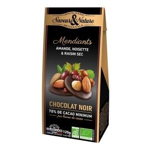 Mendiants Chocolat Noir & Fruits secs • 125g