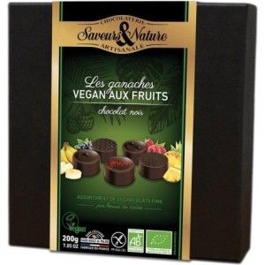Coffret Ganaches Végan Fruits 200g