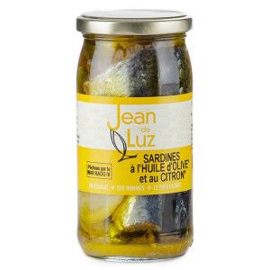 SARDINES À L'HUILE D'OLIVE ET AU CITRON BIO