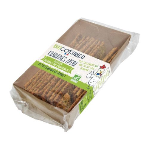 Craquines apéro bio olives herbes provence