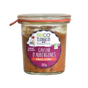 CAVIAR D'AUBERGINES AUX TOMATES SÉCHÉES BIO