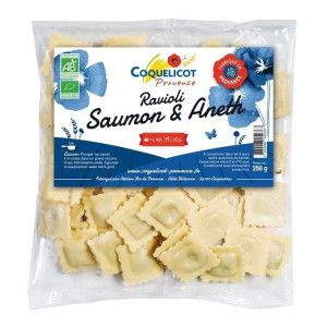 Ravioli BIO saumon aneth 250g Coquelicot Bio