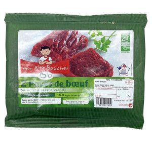 2 pavés de bœuf Bio 2x120g