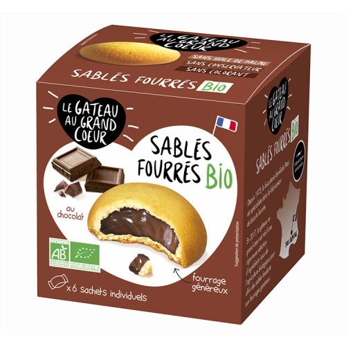 SABLÉS FOURRÉS AU CHOCOLAT