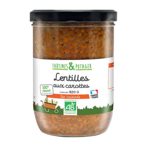 Lentilles aux carottes bio