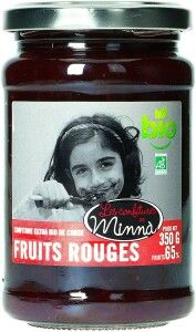 Confiture fruits rouges Bio 350g