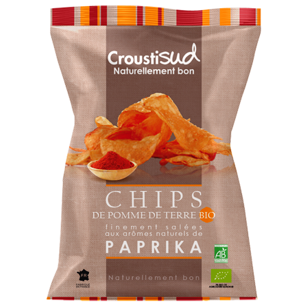 Chips de pommes de terre au paprika Bio 100g