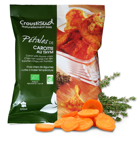 Chips Pétales de Carotte au thym • Bio / Apéritifs