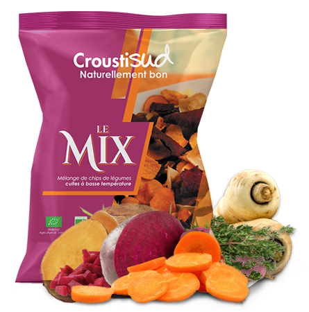Chips Pétales Le Mix Mélange de légumes Bio 70g