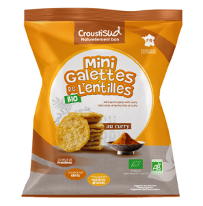 MINI GALETTES DE LENTILLES Au curry Bio 70g