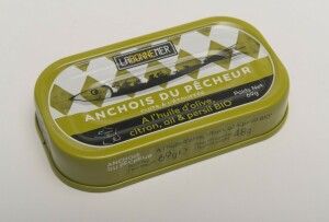 ANCHOIS DU PÊCHEUR, À L'HUILE D'OLIVE, CITRON, AIL ET PERSIL 69g