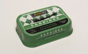SARDINES À L'HUILE D'OLIVE VIERGE EXTRA BIO - LA BONNE MER -135G