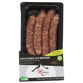 Saucisses du berger Bio aux herbes de Provences x4