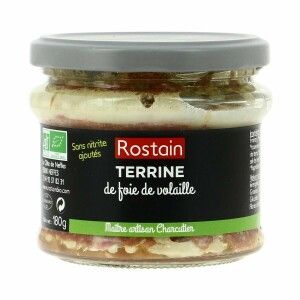 TERRINE DE FOIE DE VOLAILLE BIO 180g Rostain Bio