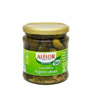 Cornichons aigre-doux Bio 37 cl
