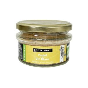 Terrine de poulet au vin blanc bio 130g