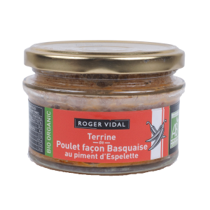 Terrine de poulet façon Basquaise bio 130g