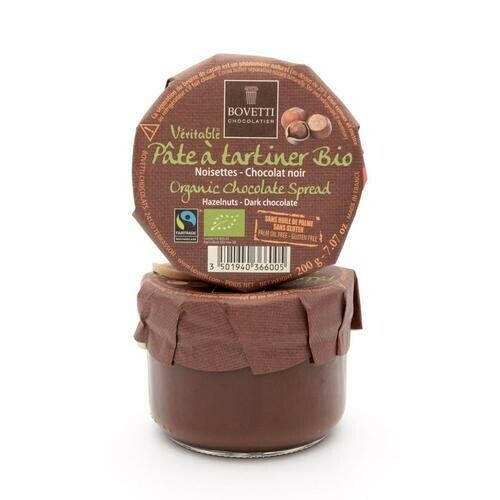 PÂTE À TARTINER AUX NOISETTES ET CHOCOLAT NOIR - 350G