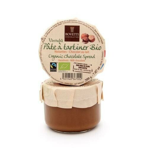 PÂTE À TARTINER AUX NOISETTES ET CHOCOLAT AU LAIT 350g