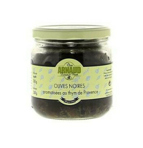 OLIVES NOIRES AU THYM DE PROVENCE - 250G